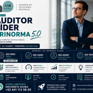 Reservación - Auditor Líder Trinorma 5.0 -  ISO 9001/14001/45001/19011